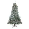 Northlight 7.5-ft Pre-Lit Full Winema Pine Flocked Artificial Christmas Tree - Clear Lights -Northlight Sales Store 331054627 MainImage 001