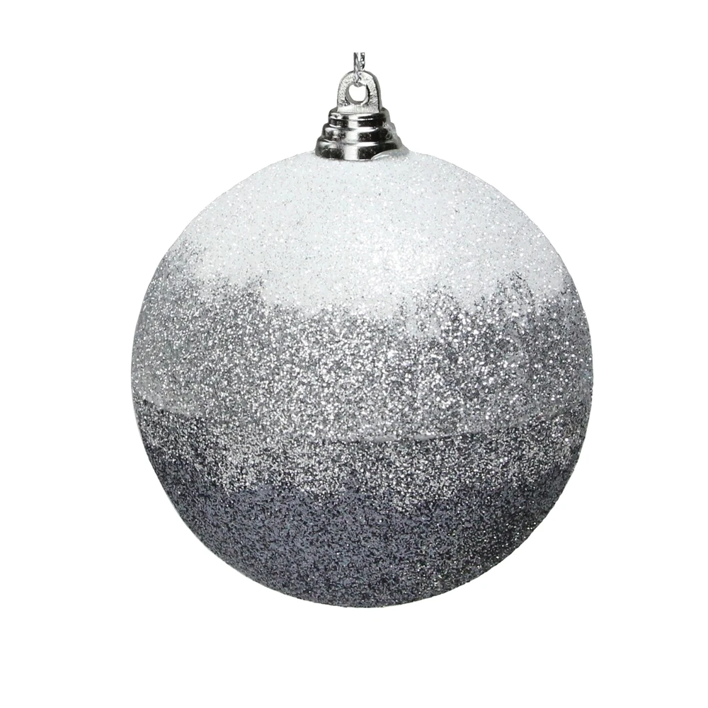 Northlight 2.75-in Grey, Silver And White Glitter Ombre Shatterproof Christmas Ball Ornament 4 Northlight 2.75-in Grey, Silver And White Glitter Ombre Shatterproof Christmas Ball Ornament - Image 2
