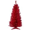Northlight 4-ft Pre-Lit Slim Red Artificial Christmas Tree - Clear Lights 1 Northlight 4-ft Pre-Lit Slim Red Artificial Christmas Tree - Clear Lights -Northlight Sales Store 331054648 MainImage 001