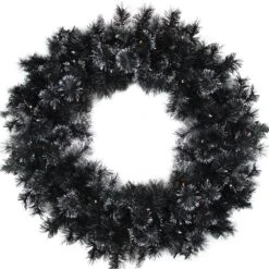 Northlight 36-in Black Bristle Artificial Christmas Wreath