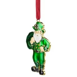 Northlight 3.5-in Green And Brass-Plated Irish Santa Claus Christmas Ornament -Northlight Sales Store 331054679 AlternateImage2