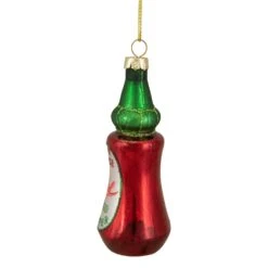 Northlight 4-in Red And Green Glass Bottle Of Hot Sauce Christmas Ornament -Northlight Sales Store 331054685 AlternateImage3