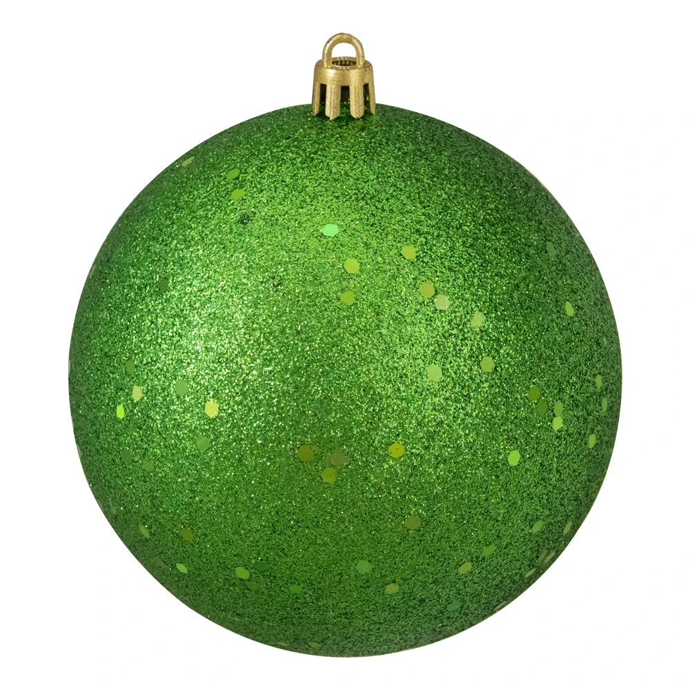 Northlight 12-Piece Green Shatterproof 4-Finish Christmas Ball Ornaments 5 Northlight 12-Piece Green Shatterproof 4-Finish Christmas Ball Ornaments - Image 3