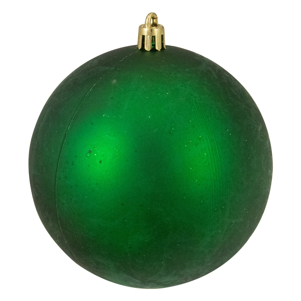 Northlight 12-Piece Green Shatterproof 4-Finish Christmas Ball Ornaments 6 Northlight 12-Piece Green Shatterproof 4-Finish Christmas Ball Ornaments - Image 4