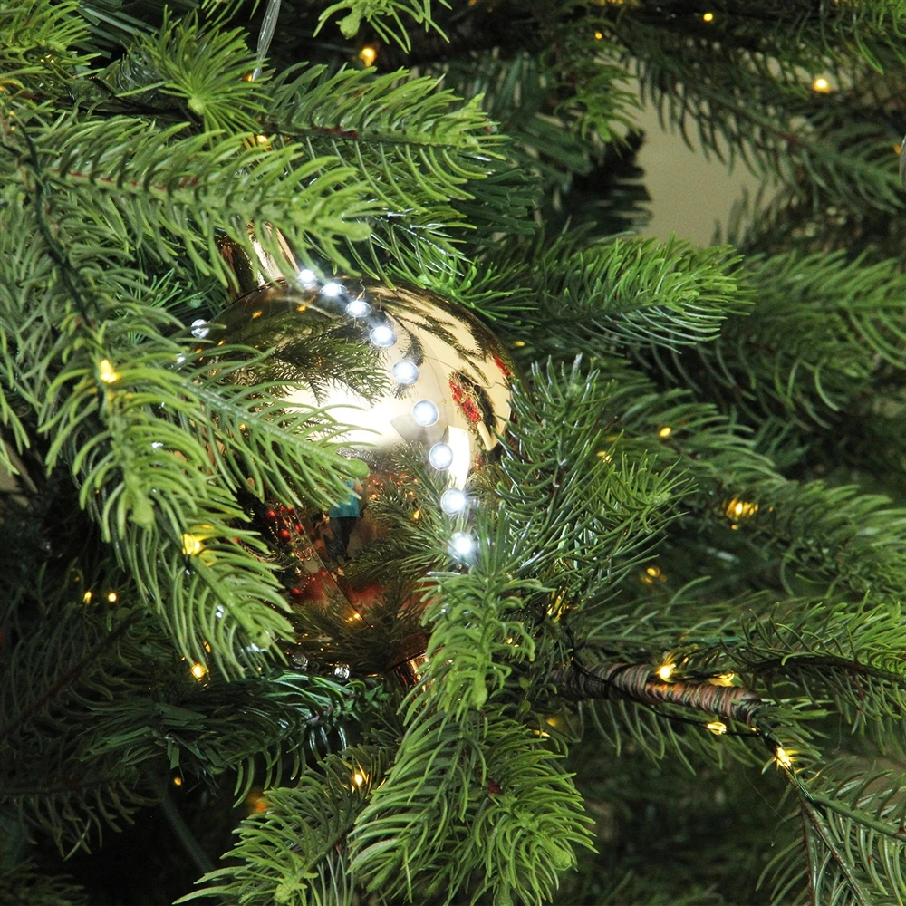 Northlight 5-in LED Lighted Cascading Sphere Christmas Ball Ornament 4 Northlight 5-in LED Lighted Cascading Sphere Christmas Ball Ornament - Image 2