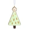 Northlight 4.5-in Green And Gold Christmas Tree Hanging Ornament