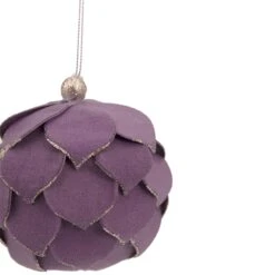 Northlight 7-in Purple Flower Glitter Petal Shatterproof Ball Christmas Ornament 8 Northlight 7-in Purple Flower Glitter Petal Shatterproof Ball Christmas Ornament -Northlight Sales Store 331054699 AlternateImage2