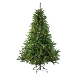 Northlight 5-ft Pre-Lit Medium Canadian Pine Artificial Christmas Tree - Multicolour Lights