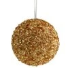 Northlight 6-in Gold Glitter Christmas Ball Ornament -Northlight Sales Store 331054701 MainImage 001