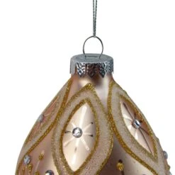 Northlight 5.5-in Rose Gold Retro Ombre Glass Christmas Drop Ornament -Northlight Sales Store 331054702 AlternateImage2