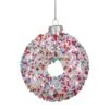 Northlight 3.5-in Pink Doughnut With Sprinkles Glass Christmas Ornament -Northlight Sales Store 331054708 MainImage 001