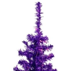 Northlight 6-ft Pre-Lit Purple Artificial Tinsel Christmas Tree Clear Lights -Northlight Sales Store 331054728 AlternateImage2