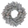Northlight 24-in Silver Tinsel Artificial Christmas Wreath - Clear Lights -Northlight Sales Store 331054730 MainImage 001