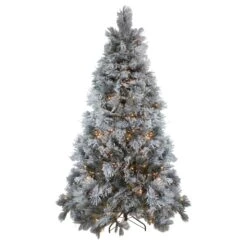 Northlight 7.5-ft Pre-Lit Black Spruce Artificial Christmas Tree - Clear LED Lights