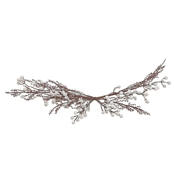 IH Casa Decor White Frosted Berry Twig Christmas Decor - Set Of 4 3 IH Casa Decor White Frosted Berry Twig Christmas Decor - Set Of 4