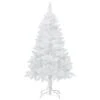 HomCom 4-ft Leg Base Pine Full White Artificial Christmas Tree
