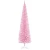 HomCom 7-ft Leg Base Pencil Pine Pink Artificial Christmas Tree