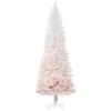HomCom 7-ft Leg Base Pine Slim White Artificial Christmas Tree -Northlight Sales Store 331058289 MainImage 001
