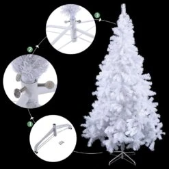 Costway 8-ft Artificial PVC Christmas Tree With Stand Holiday Indoor Outdoor -Northlight Sales Store 331060000 AlternateImage2