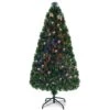 Costway 5-ft Pre-Lit Fibre Optic Artificial PVC Christmas Tree With Metal Stand