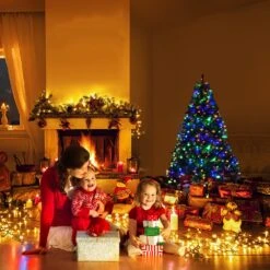 Costway 4-ft Pre-Lit Artificial Christmas Tree Premium Hinged With 100 LED Lights And Stand 10 Costway 4-ft Pre-Lit Artificial Christmas Tree Premium Hinged With 100 LED Lights And Stand -Northlight Sales Store 331060007 AlternateImage3