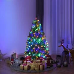 Costway 4-ft Pre-Lit Artificial Christmas Tree Premium Hinged With 100 LED Lights And Stand 11 Costway 4-ft Pre-Lit Artificial Christmas Tree Premium Hinged With 100 LED Lights And Stand -Northlight Sales Store 331060007 AlternateImage4