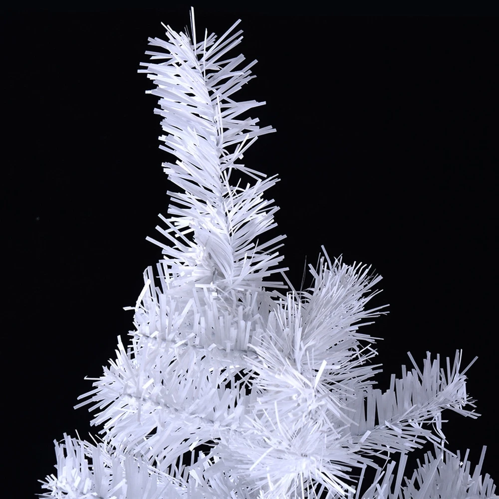 Costway 7-ft Artificial PVC Christmas Tree With Stand Holiday Season Indoor/Outdoor White 6 Costway 7-ft Artificial PVC Christmas Tree With Stand Holiday Season Indoor/Outdoor White - Image 4