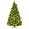 Costway 8-ft Pre-Lit Artificial Christmas Tree Hinged With 600 LED Lights And Pine Cones -Northlight Sales Store 331060028 MainImage 001