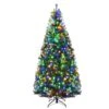 Costway 7-ft Pre-Lit Artificial Christmas Tree Premium Hinged With 500 LED Lights And Stand -Northlight Sales Store 331060042 MainImage 001