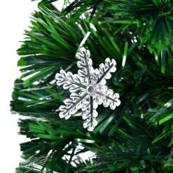 Costway 4-ft Pre-Lit Fibre Optic Artificial Christmas Tree With Lights Snowflakes -Northlight Sales Store 331060059 AlternateImage4