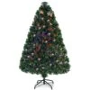 Costway 4-ft Pre-Lit Fibre Optic Artificial PVC Christmas Tree With Metal Stand -Northlight Sales Store 331060068 MainImage 001