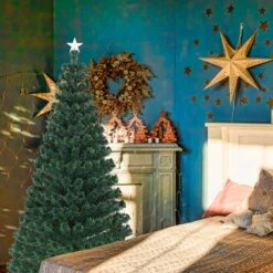 Costway 6-ft Pre-Lit Artificial Christmas Tree Fibre Optic With 230 LED Lights And Top -Northlight Sales Store 331060089 AlternateImage4