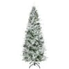 HOMCOM 6-Ft Snow Flocked Artificial Christmas Tree Holiday With Pencil Shape 1 HOMCOM 6-Ft Snow Flocked Artificial Christmas Tree Holiday With Pencil Shape -Northlight Sales Store 331061746 MainImage 001