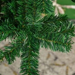 HOMCOM 7-ft Indoor Christmas Tree With Fireproof Leaf And Metal Stand 11 HOMCOM 7-ft Indoor Christmas Tree With Fireproof Leaf And Metal Stand -Northlight Sales Store 331061751 AlternateImage4