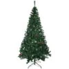 HOMCOM 7-ft Indoor Christmas Tree With Fireproof Leaf And Metal Stand 1 HOMCOM 7-ft Indoor Christmas Tree With Fireproof Leaf And Metal Stand -Northlight Sales Store 331061751 MainImage 001
