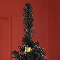 HOMCOM 6-ft Slim Artificial Christmas Tree - Black -Northlight Sales Store 331061763 AlternateImage3