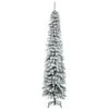 HOMCOM 7-ft Snow-Flocked Artificial Slim Christmas Tree Holiday Home Décor -Northlight Sales Store 331061768 MainImage 001