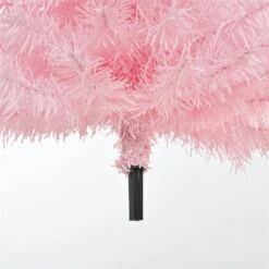 HOMCOM 7-ft Artificial Christmas Tree Xmas Holiday Pencil Tree Home - Pink -Northlight Sales Store 331061774 AlternateImage4