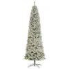 HOMCOM 9-ft Prelit Snow Flocked Christmas Tree With Light -Northlight Sales Store 331061777 MainImage 001