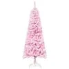 HomCom 5-ft Leg Base Flocked Pink Artificial Christmas Tree 1 HomCom 5-ft Leg Base Flocked Pink Artificial Christmas Tree -Northlight Sales Store 331063417 MainImage 001