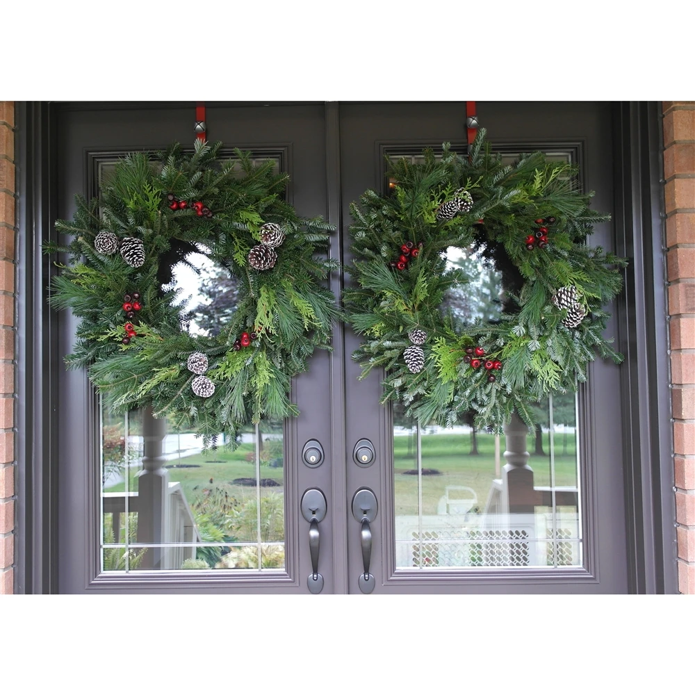 Brookdale Treeland Nurseries 28-in Fresh Christmas Wreath - Set Of 2 6 Brookdale Treeland Nurseries 28-in Fresh Christmas Wreath - Set Of 2 - Image 4