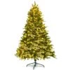 Costway 6.5-ft Pre-Lit Snow Flocked Hinged Artificial Christmas Spruce Tree With 450 Lights 1 Costway 6.5-ft Pre-Lit Snow Flocked Hinged Artificial Christmas Spruce Tree With 450 Lights -Northlight Sales Store 331065161 MainImage 001