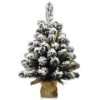 Costway 24-in Pre-Lit Snow Flocked Tabletop Christmas Tree Decor With 30 LED Lights And Timer -Northlight Sales Store 331065184 MainImage 001