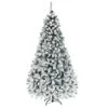 Costway 7.5-ft Pre-Lit Premium Snow Flocked Hinged Artificial Christmas Tree With 450 Light 2 Costway 7.5-ft Pre-Lit Premium Snow Flocked Hinged Artificial Christmas Tree With 450 Light -Northlight Sales Store 331065188 MainImage 001