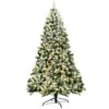 Costway 7.5-ft Pre-Lit Premium Snow Flocked Hinged Artificial Christmas Tree With 550 Lights 1 Costway 7.5-ft Pre-Lit Premium Snow Flocked Hinged Artificial Christmas Tree With 550 Lights -Northlight Sales Store 331065195 MainImage 001