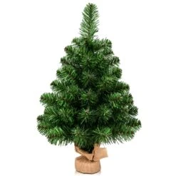 Costway 2-ft Holiday Season Decoration PVC Artificial Small Christmas Tree