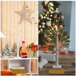 Costway 2-ft Pre-Lit White Twig Birch Tree Battery Powered For Christmas Holiday 11 Costway 2-ft Pre-Lit White Twig Birch Tree Battery Powered For Christmas Holiday -Northlight Sales Store 331065205 AlternateImage4