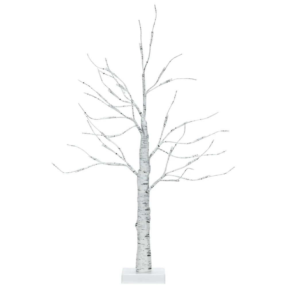 Costway 2-ft Pre-Lit White Twig Birch Tree Battery Powered For Christmas Holiday 3 Costway 2-ft Pre-Lit White Twig Birch Tree Battery Powered For Christmas Holiday