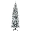 Costway 7.5-ft Unlit Hinged Snow Flocked Artificial Pencil Christmas Tree With 641 Tips -Northlight Sales Store 331065209 MainImage 001
