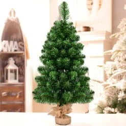 Costway 3-ft Artificial PVC Christmas Tree Tabletop Holiday Season Decoration Home Decor -Northlight Sales Store 331065216 AlternateImage4